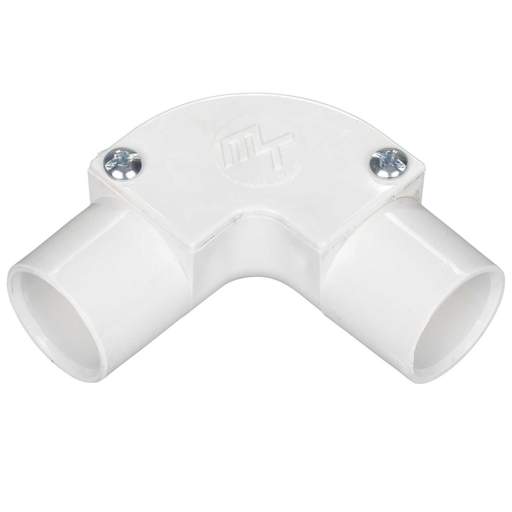 Marshall Tufflex 20mm Supertube LSOH Inspection Elbow White (Sold in 1's)