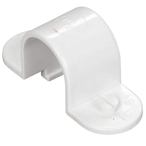 Marshall Tufflex 20mm Supertube LSOH Spacer Bar Snap Saddle White (Pack of 10)