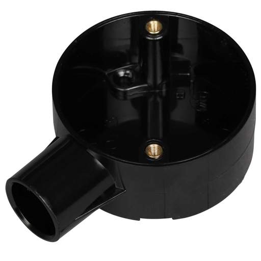Marshall Tufflex 20mm PVC Conduit Terminal Box Black (Sold in 1's)