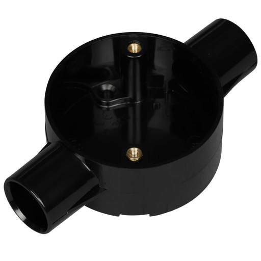 Marshall Tufflex 20mm PVC Conduit Through Box Black (Sold in 1's)