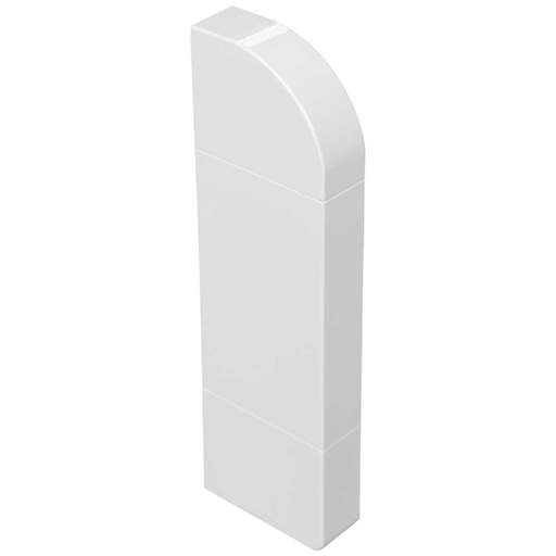 Marshall Tufflex Sterling Curve Profile 2 Left Hand End Cap White (Sold in 1's)