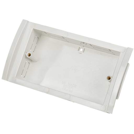 Marshall Tufflex 2 Gang 30mm Outlet Box White for Odyssey Trunking (Sold in 1's)