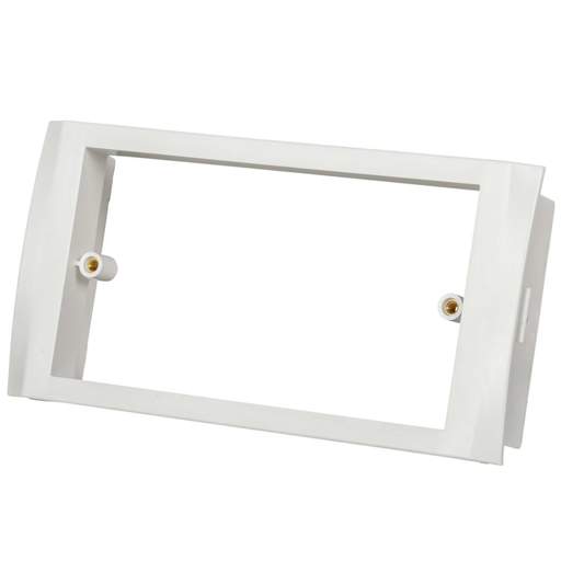 Marshall Tufflex 2 Gang Mounting Frame White for Odyssey Trunking (Sold in 1's)