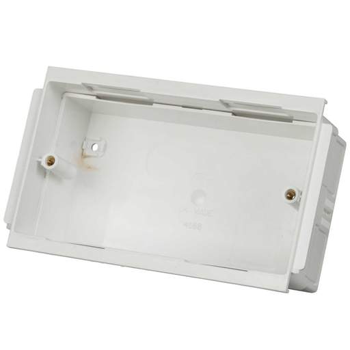 Marshall Tufflex 2 Gang 32 - 40mm Adjustable Box White (Sold in 1's)