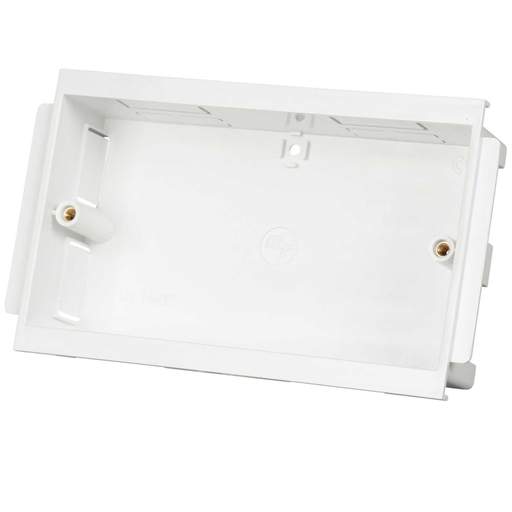 Marshall Tufflex Sterling Bio 2 Gang 30mm Mounting Box for Trunking White (Sold in 1's)