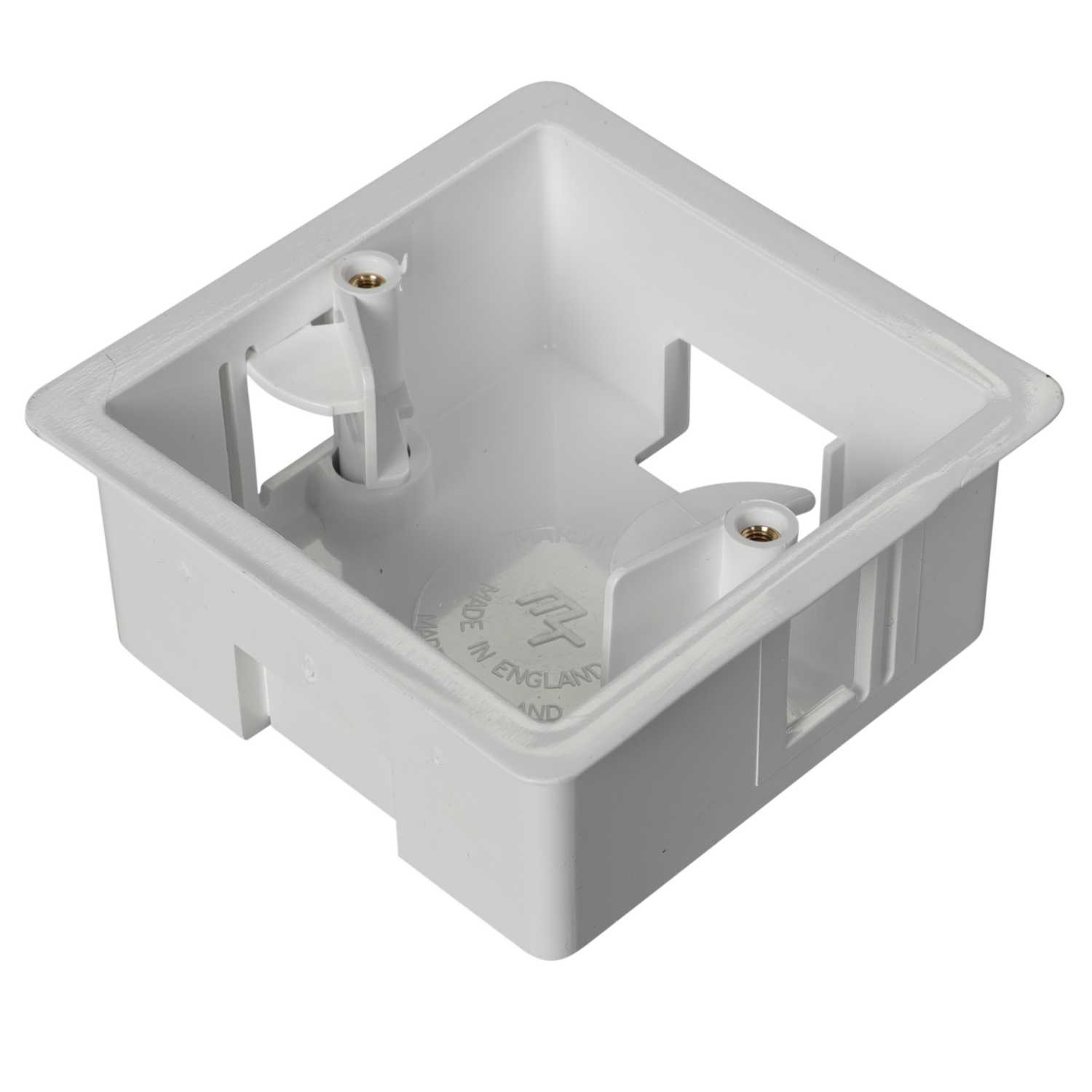 Marshall Tufflex 1 Gang Dry Lining Box 34mm White (Sold in 1's