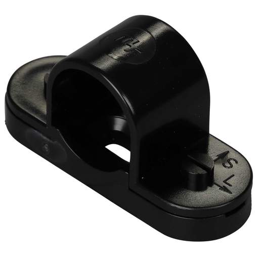 Marshall Tufflex 20mm PVC Conduit Spacer Bar Snap Saddle Black (Sold in 10's)
