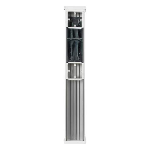 Marshall Tufflex 685mm Square Double-Sided Power Post Silver Anodised