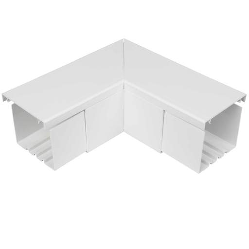 Marshall Tufflex 100mm x 100mm Flat Fabricated Bend White