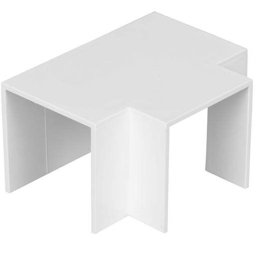 Marshall Tufflex 38mm x 38mm Mini Trunking Equal Tee White (Sold in 1's)