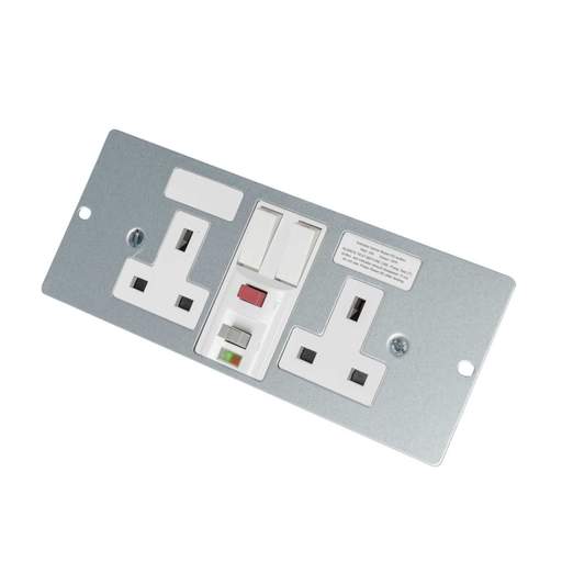 Marshall Tufflex RCD Twin Socket Standard to fit 4 Compartment Marshall Tufflex Floor Box
