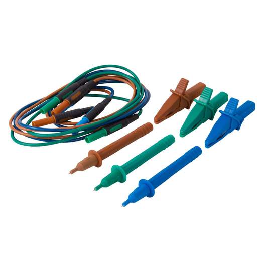 Martindale TL37 3 Wire Unfused Test Lead Set with Probes and Crocodile Clips