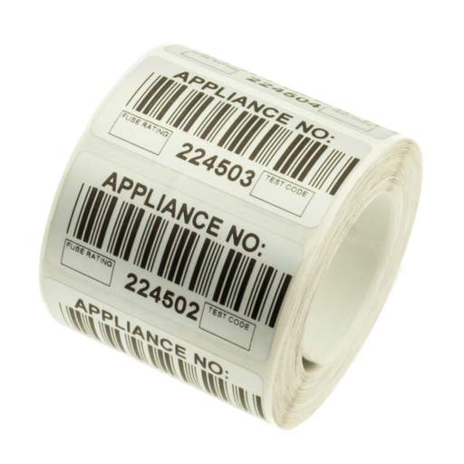 Martindale Barcode Labels for PAT Testing (Roll of 500)