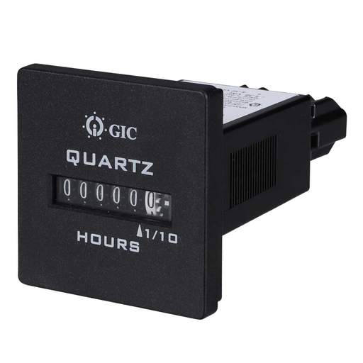 GIC 4 to 36V AC / DC Hours Run Panel Mounted Counter