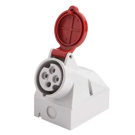 Mennekes 16A 3P+E 415V Wall Mounted Socket IP44