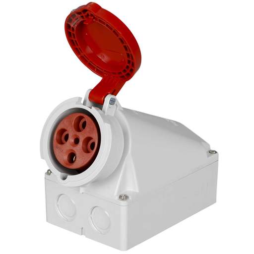 Mennekes 63A 3 Pin + Earth 415V Wall Mounted Socket IP44