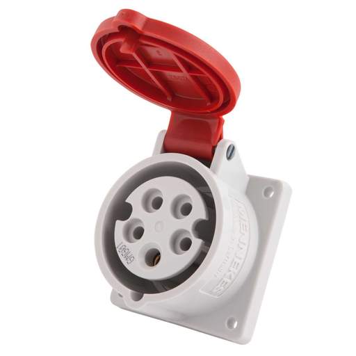 Mennekes 16A 3P+N+E 415V Panel Mounted Socket IP44