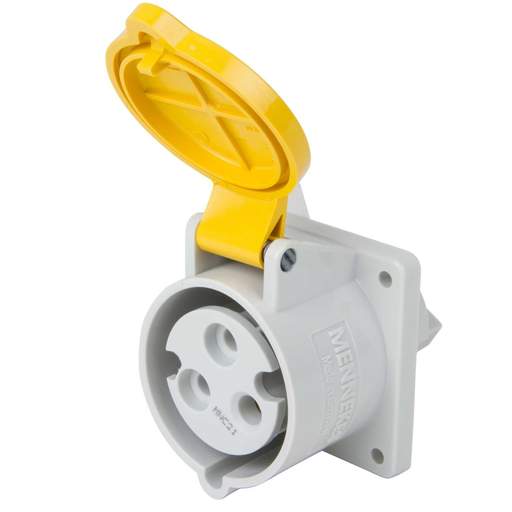 Mennekes 32A 2P+E 110V Panel Mounted Socket IP44