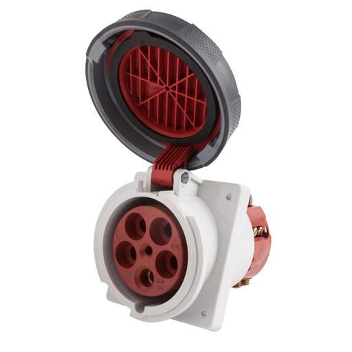 Mennekes 125A 3P+N+E 415V Panel Mounted Socket IP67