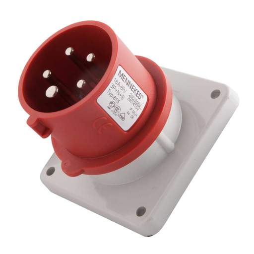 Mennekes 16A 3P+N+E 415V Panel Mounted Inlet IP44