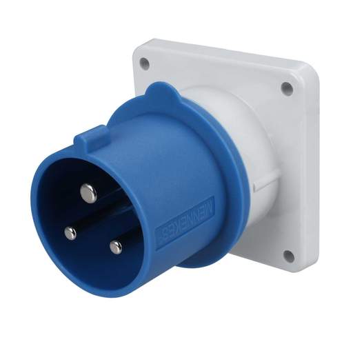 Mennekes 32A 2P+E 230V Panel Mounted Appliance Inlet IP44