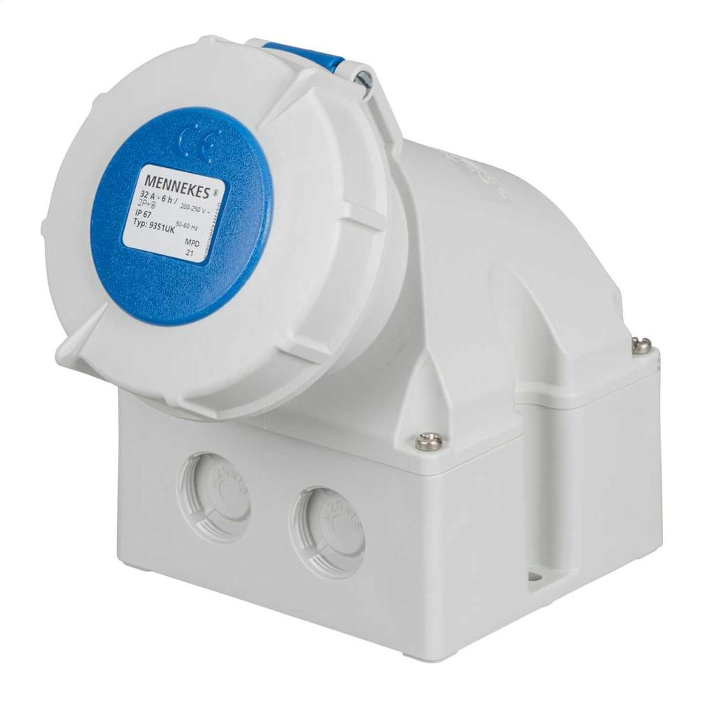 Prise Murale Mennekes TYP 9562 IP67 32A 4P 440V - Bornes à Vis - Neuf