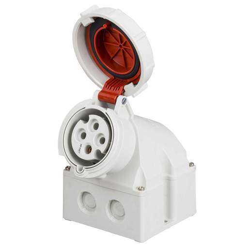 Mennekes 32A 3P+E 415V Wall Mounted Socket IP67