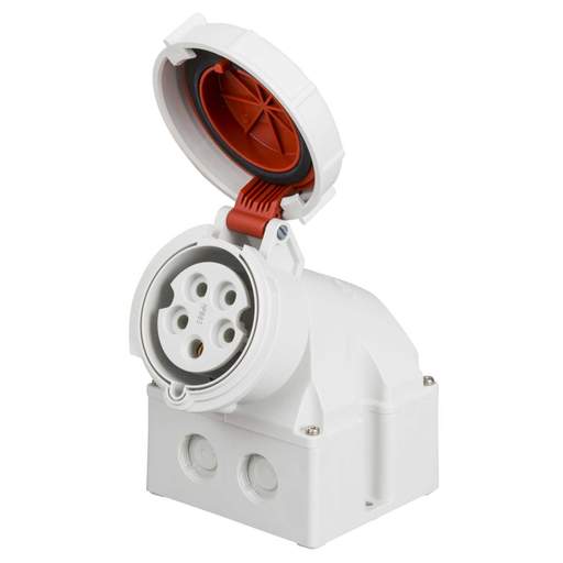 Mennekes 32A 3P+N+E 415V Wall Mounted Socket IP67