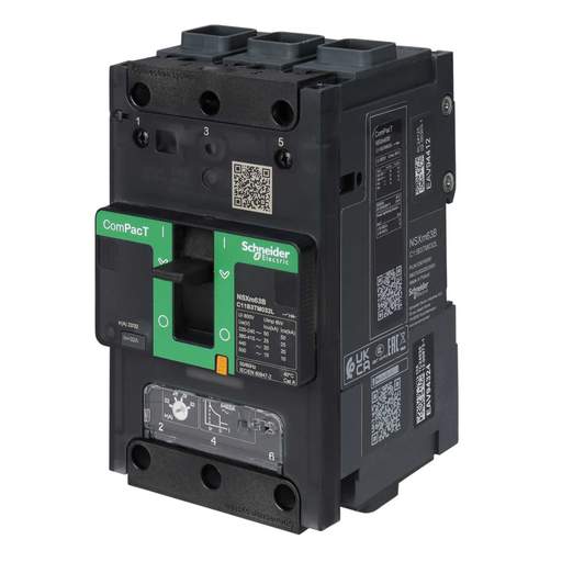 Schneider Merlin Powerpact4 32A Triple Pole 25kA ComPacT NSXm TMD Trip MCCB