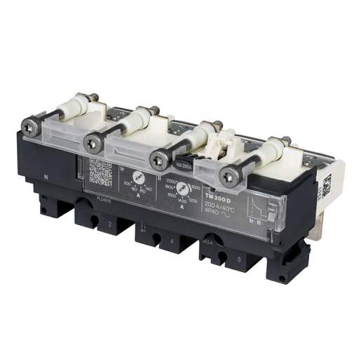 Schneider Merlin Powerpact4 TM200D 200A Four Pole Trip Unit for Compact NSX 250 MCCBs