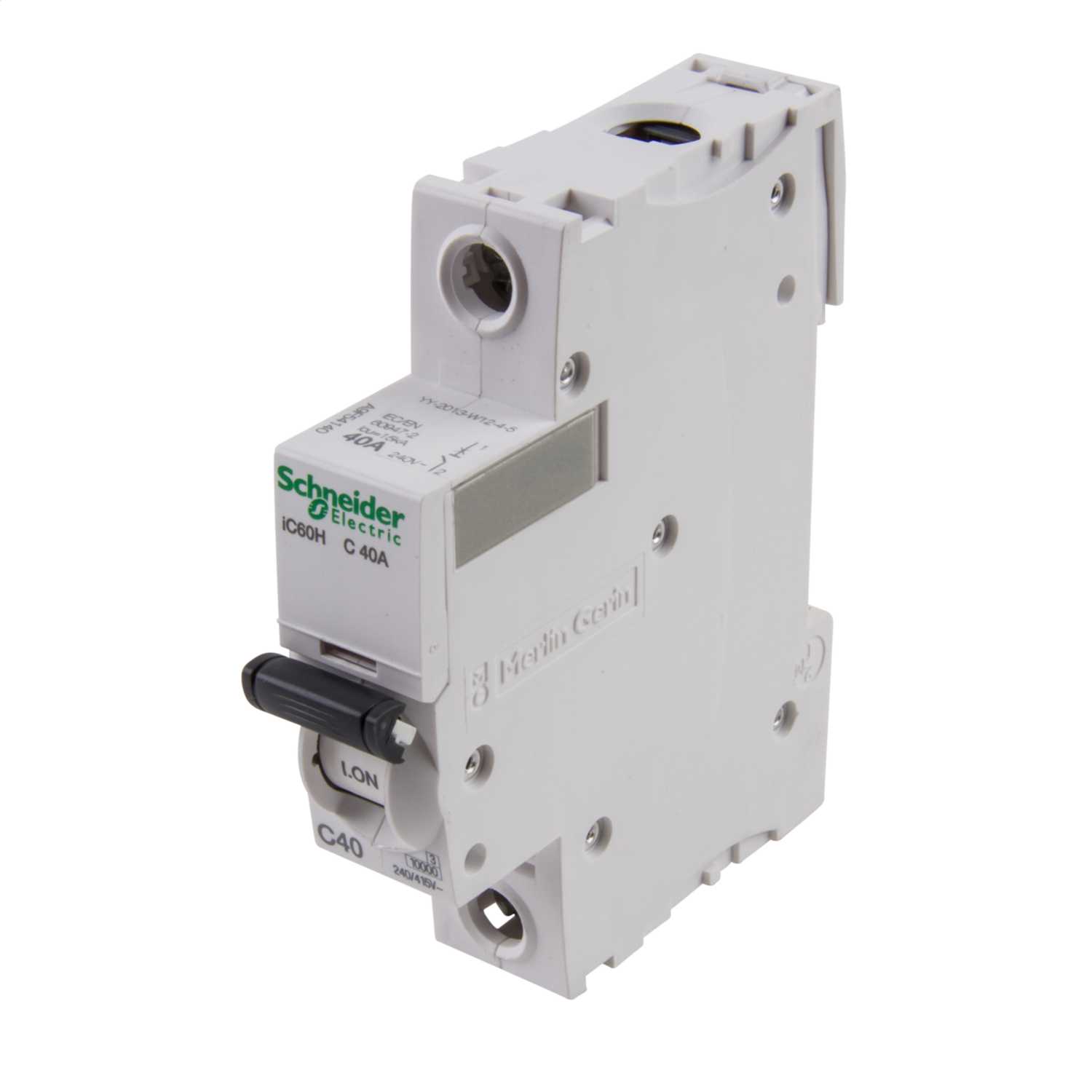 Disjoncteur Schneider Electric Acti9 IDT40T - 1P+N 40A Courbe C - 4500A - Pour Rail DIN