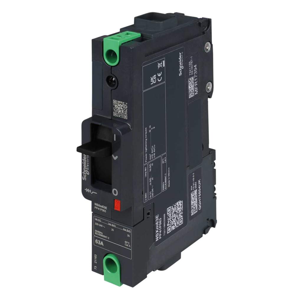 Schneider Merlin Powerpact4 63A Single Pole 35kA ComPact NSXm TMD