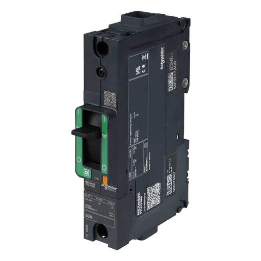 Schneider Merlin Powerpact4 80A Single Pole 35kA ComPact NSXm TMD Trip MCCB