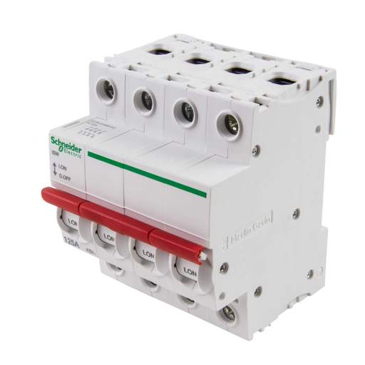 Schneider Merlin Acti9 Isobar 125A Four Pole Pole Switch Disconnector Isolator