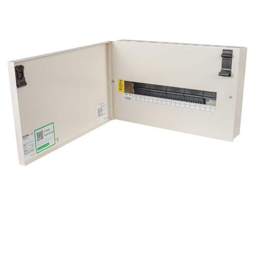 Schneider Merlin Acti9 Isobar P 14 + 4 Way 125A SP+N Type A Multi Service Metalclad Board without Incomer