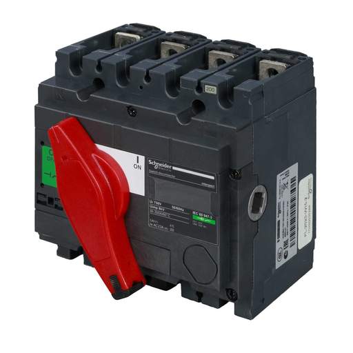 Schneider Acti9 200A TP+N Metal Switch Disconnector