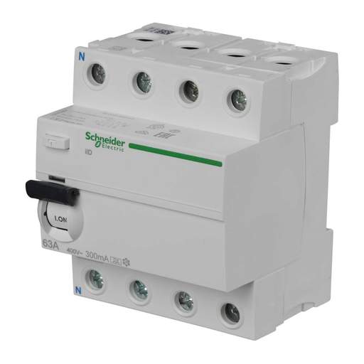 Schneider Acti9 63A 4 Pole 300mA Type A RCD