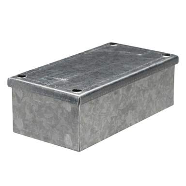 Metpro 150mm x 75mm x 50mm Galvanised Adaptable Box Plain (AB08G) | CEF