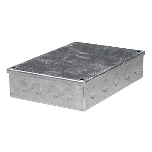 Metpro 225mm x 150mm x 50mm Galvanised Adaptable Box with Knockouts