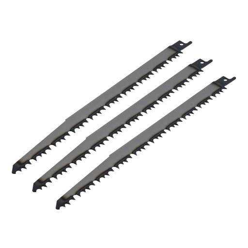 Milwaukee 240mm 5TPi Wood and Plastic Sabre Saw Blades (Pack of 3)