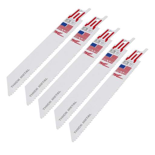Milwaukee 150mm 10TPi Multi Material Saw Blade (Pack of 5)