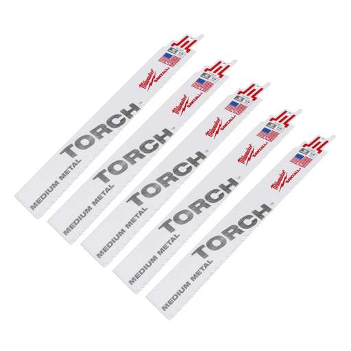 Milwaukee 230mm 14TPi Torch Bi-Metal Demolition Blade (Pack of 5)