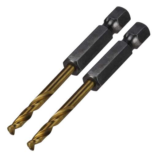 Milwaukee SHOCKWAVE™ 3.2mm Red Hex HSS Titanium Nitride Drill Bit (Pack of 2)