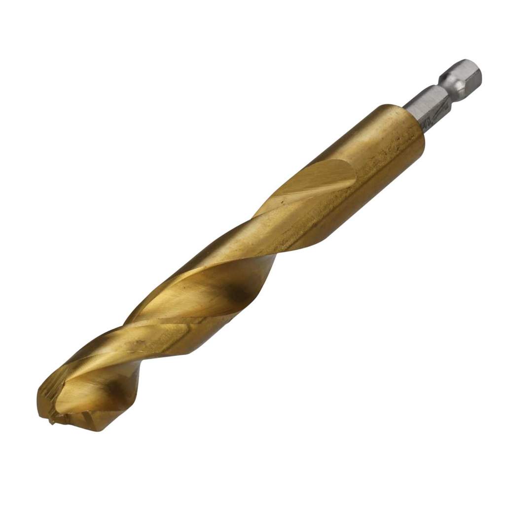 AMN☆045 Milwaukee SHOCKWAVE™ 13mm Red Hex HSS Titanium Nitride Drill Bit