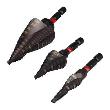 Milwaukee 3 Piece SHOCKWAVE™ Step Drill Set (48899266) | CEF