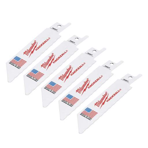 Milwaukee 100mm 25TPi Metal Saw Blades (Pack of 5)