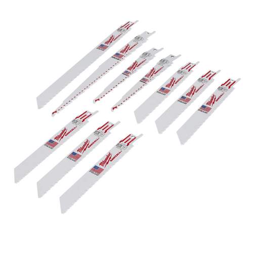 Milwaukee Sawzall Mixed Blade Set (Pack of 10)