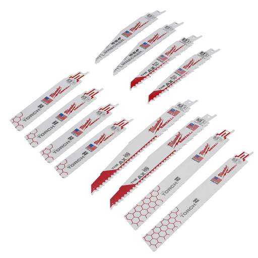Milwaukee Sawzall Mixed Blade Set (12)