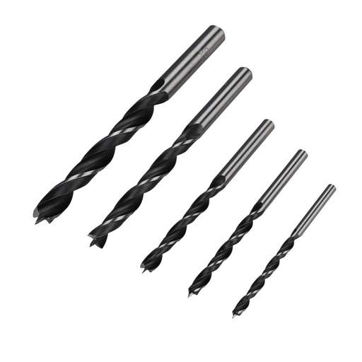 Milwaukee 5 Piece Brad Point Wood Drill Bit Set