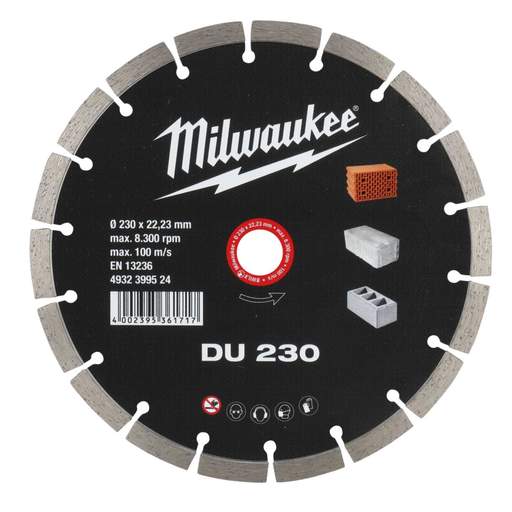 Milwaukee 230mm DU Diamond Cutting Disc